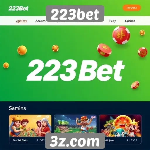 Acessibilidade e design do site 223bet